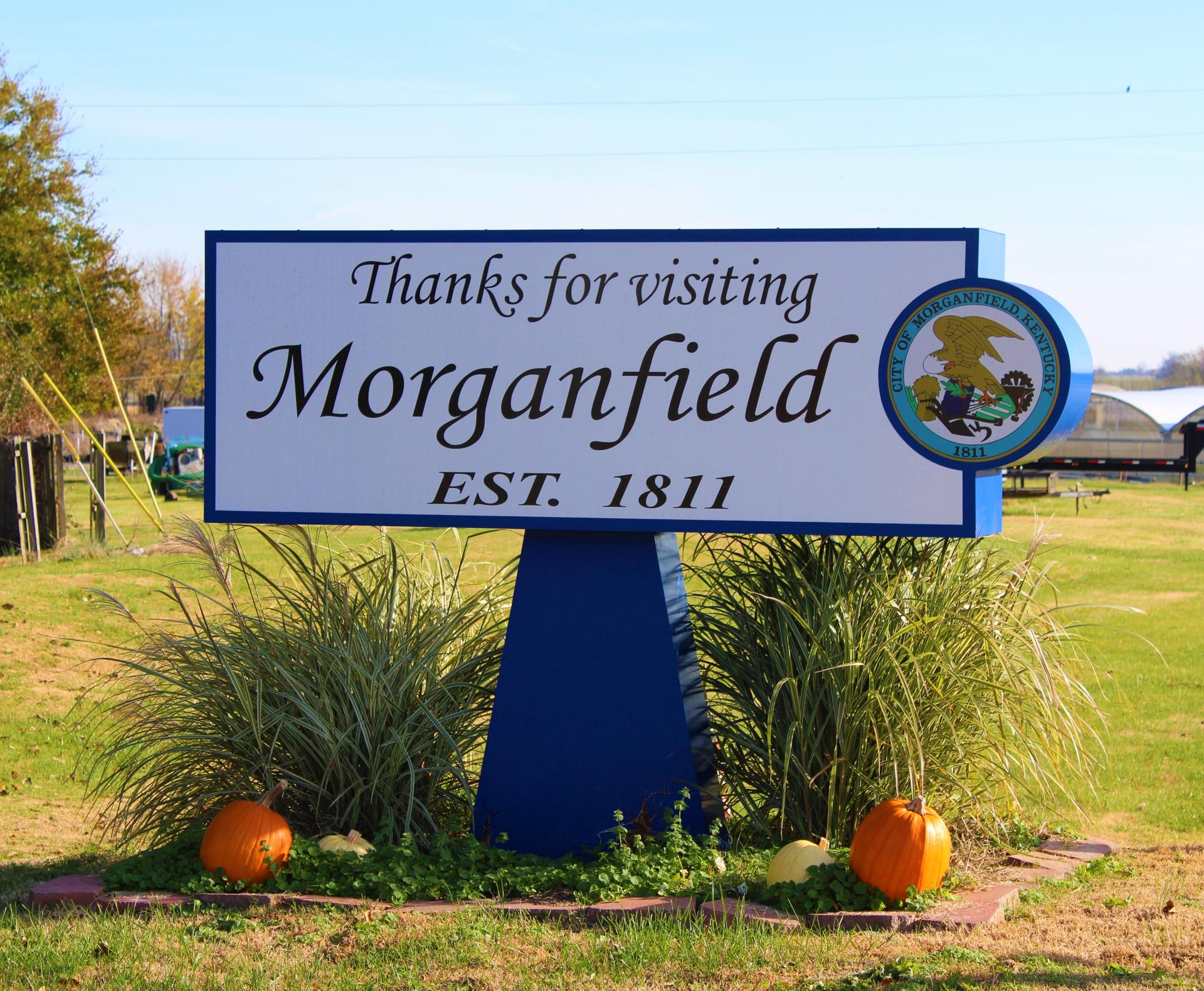 Welcome To Morganfield Sign