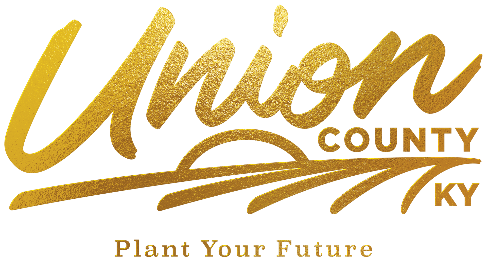 Union County KY with Tagline_metallic gold